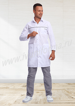 Халат медицинский мужской арт. М-20-158-ТС